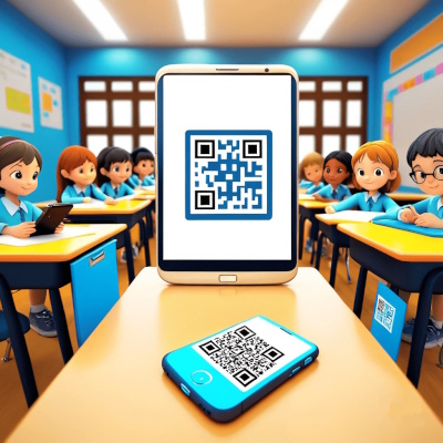 Ilustração de escaneamento de QR code